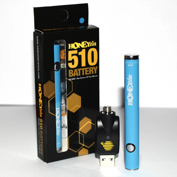 HoneyStick 510 Twist 500mAh Variable Voltage Blue HoneyStick 510 Twist 500mAh Variable Voltage Blue
