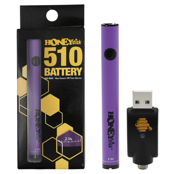 HoneyStick 510 Twist 500mAh Variable Voltage Purple HoneyStick 510 Twist 500mAh Variable Voltage Purple