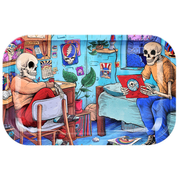 Pulsar & Grateful Dead Rolling Tray & Lid Combo 7" x 11" Roomies Pulsar & Grateful Dead Rolling Tray & Lid Combo 7" x 11" Roomies