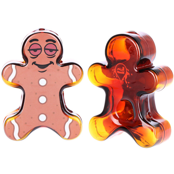 Pulsar Dazed and Delicious Ginger Bread Man Glass Hand Pipe - 4.75" Pulsar Dazed and Delicious Ginger Bread Man Glass Hand Pipe - 4.75"