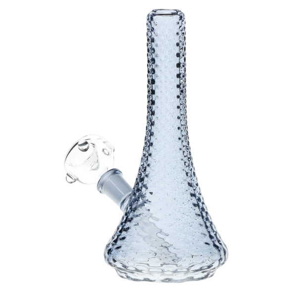 Sleek Art Deco Mini Glass Beaker Water Pipe - 5.5" / 10mm F / Colors Vary Sleek Art Deco Mini Glass Beaker Water Pipe - 5.5" / 10mm F / Colors Vary