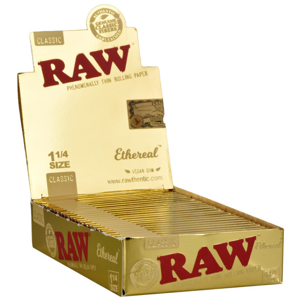 Raw Ethereal Rolling Papers - Classic / 50pc / 1 1/4"/24ct Display Raw Ethereal Rolling Papers - Classic / 50pc / 1 1/4"/24ct Display