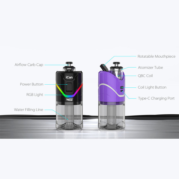 Yocan iCan Electronic Dab Rig Orange Yocan iCan Electronic Dab Rig Orange