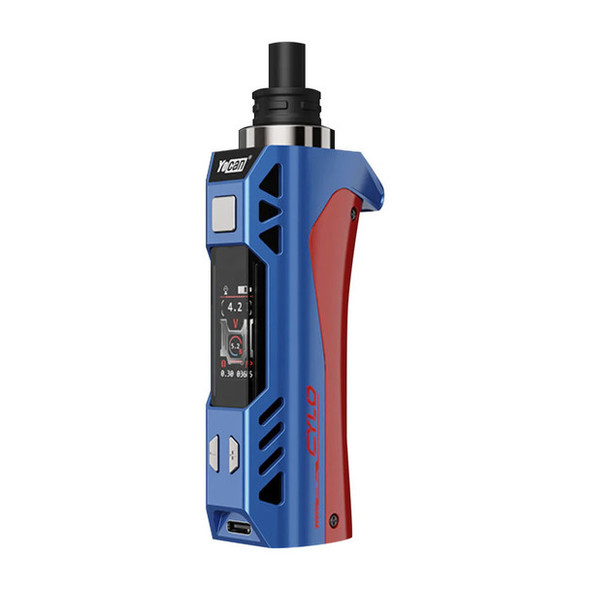 Yocan Cylo C4-DE Digital Concentrate Vaporizer Blue Red Yocan Cylo C4-DE Digital Concentrate Vaporizer Blue Red