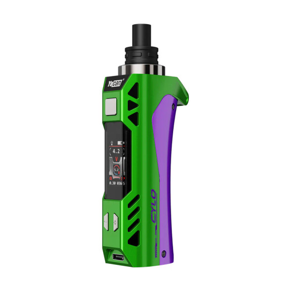 Yocan Cylo C4-DE Digital Concentrate Vaporizer Green Purple Yocan Cylo C4-DE Digital Concentrate Vaporizer Green Purple
