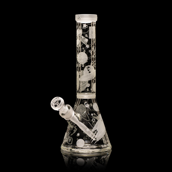 Milkyway Space Odyssey Mini Beaker  8" Clear