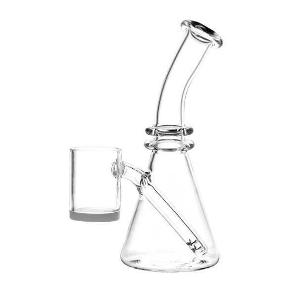 Mini All-In-One Quartz Oil Rig - 5" Opaque Bottom Banger Mini All-In-One Quartz Oil Rig - 5" Opaque Bottom Banger
