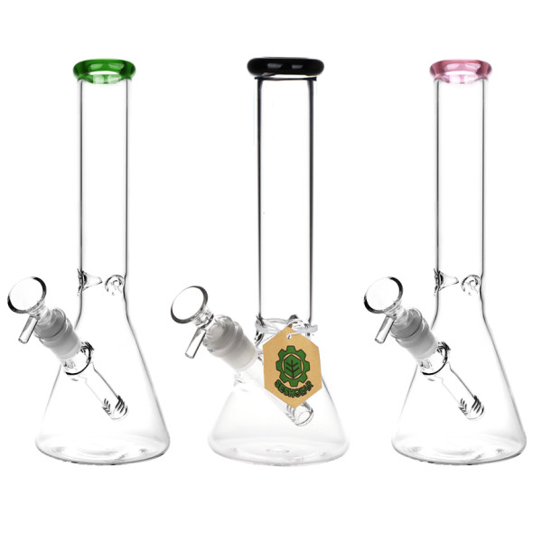 11" Classic Glass Beaker Tall Water Pipe  14mm F - Colors Vary