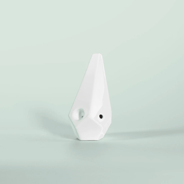 BRNT Prism White Ceramic Pipe BRNT Prism White Ceramic Pipe