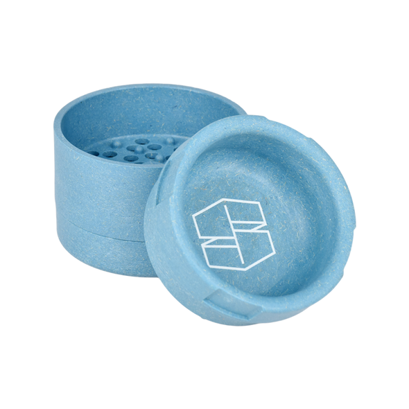 Stache Products  Hemp Grynder - 3pc / 2.2" Blue Stache Products  Hemp Grynder - 3pc / 2.2" Blue