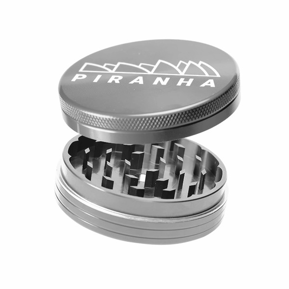 Piranha 2-Piece Grinder 3.5" Silver Piranha 2-Piece Grinder 3.5" Silver