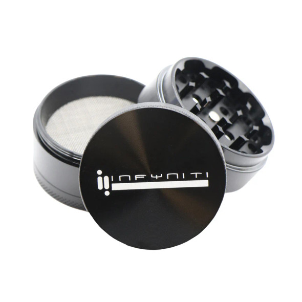 Infyniti 2.2" 4-Piece Aluminum Grinder Black Infyniti 2.2" 4-Piece Aluminum Grinder Black