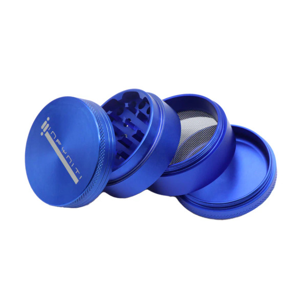 Infyniti 2.2" 4-Piece Aluminum Grinder Blue Infyniti 2.2" 4-Piece Aluminum Grinder Blue