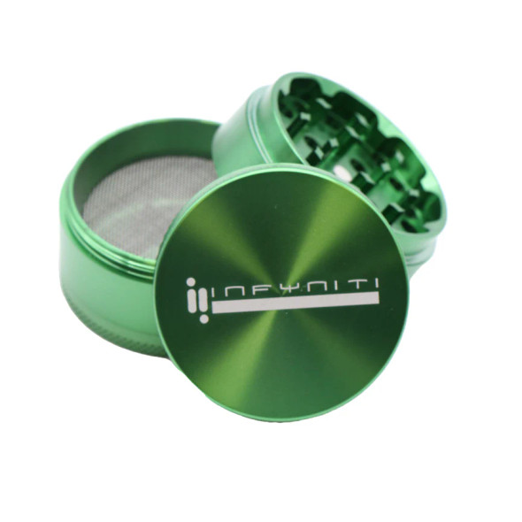 Infyniti - 2.5" 4-Piece Aluminum Grinder Green Infyniti - 2.5" 4-Piece Aluminum Grinder Green