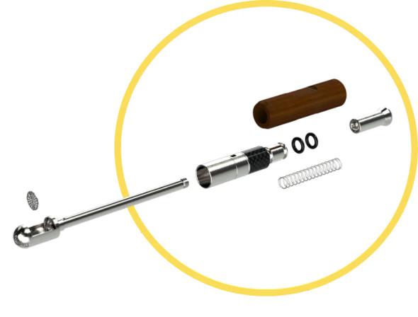 The Hippie Pipe - Analog Vaporizer Pen Brown The Hippie Pipe - Analog Vaporizer Pen Brown