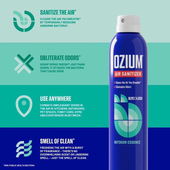 Ozium Air Sanitizer - Outdoor Essence 0.8oz Ozium Air Sanitizer - Outdoor Essence 0.8oz