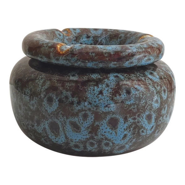 Fujima Moroccan Ceramic Ashtray - Reactive Blue 5" Fujima Moroccan Ceramic Ashtray - Reactive Blue 5"