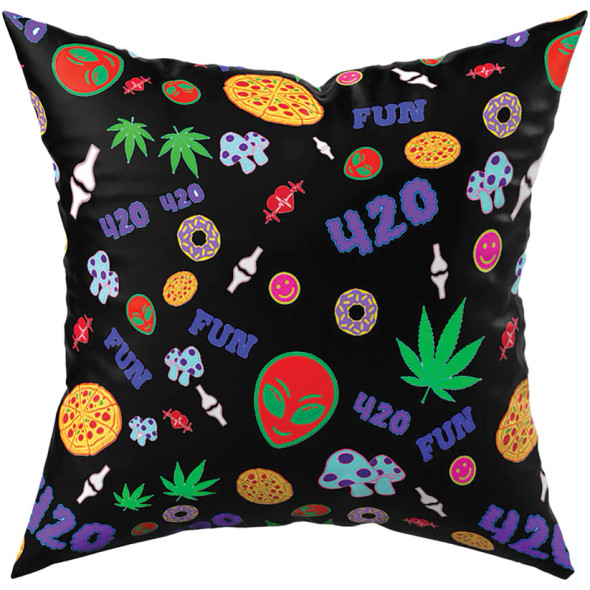 420 Mushroom Donut Pillow