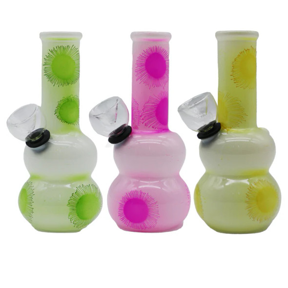 5” Sunflower Mini Double Bubble Base - Colors Vary