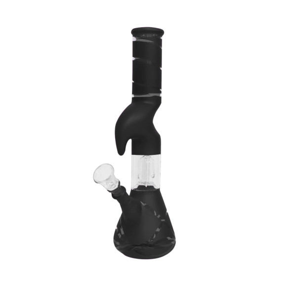 10" Single Elbow Down Beaker w/ Splashguard - Colors Vary