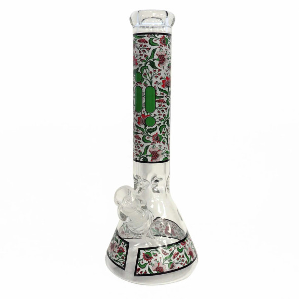 Infyniti 14" Beaker w/ Ice Pinch - Floral Design