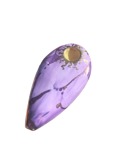 Porcelain Gold Goddess - Purple