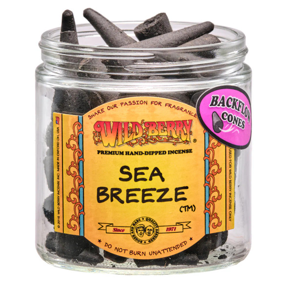 Wild Berry Backflow Cone Incense - Sea Breeze/25PC BAG