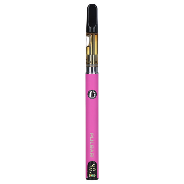 Pulsar Digital Display Slim VV Click Button 510 Battery w/ Preheat - 400mAh / Pink