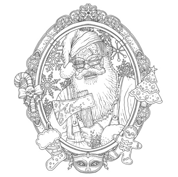 The Beauty of Horror: Haunted Holidays Coloring Book by Alan Robert