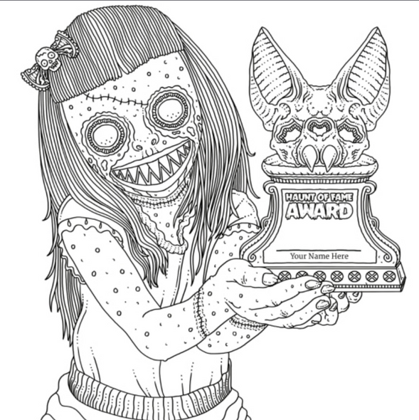 Beauty of Horror 5: Haunt of Fame Coloring Book by Alan Robert