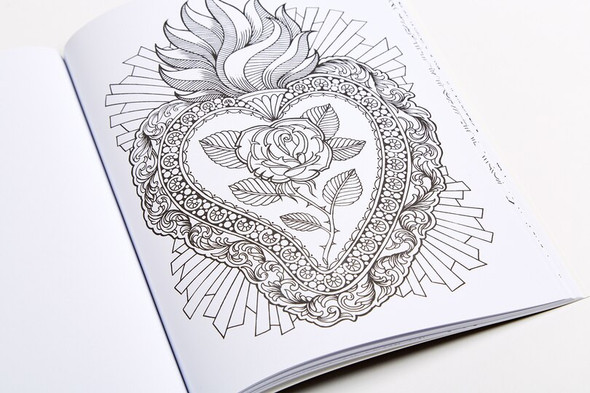 Marked in Ink: A Tattoo Coloring Book