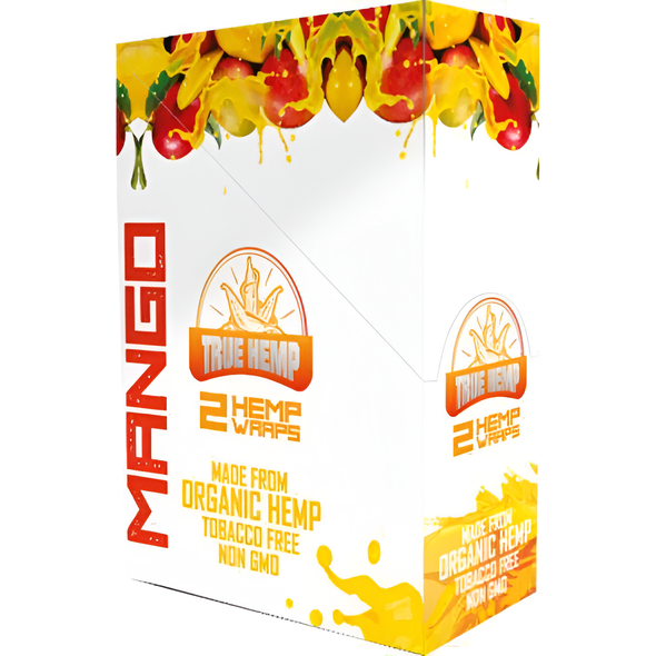 TRUE HEMP ORGANIC WRAPS - Mango 25ct Display