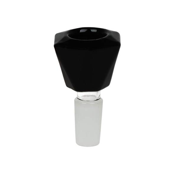 Faceted Herb Bowl Slides - 14mm Male / Colors Vary