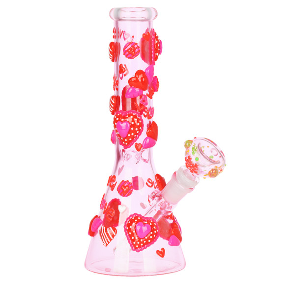 Hearts in Hearts Beaker 10"