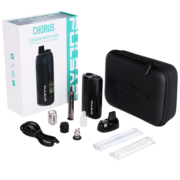 Pulsar Chorus Concentrate Vaporizer w Mini Hot Knife 2200mAh - Steel Blue
