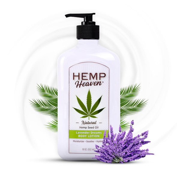 Hemp Heaven Body Lotion - 18oz Lavender