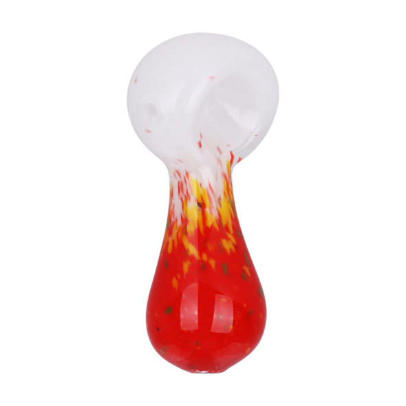 3" Rasta Color Frit Glass Pipe