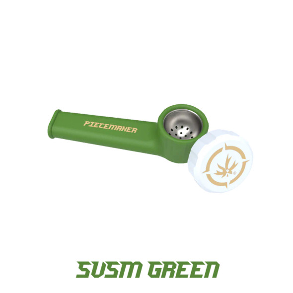 PieceMaker Karma Silicone Hand Pipe - 3.5" / SVSM Green