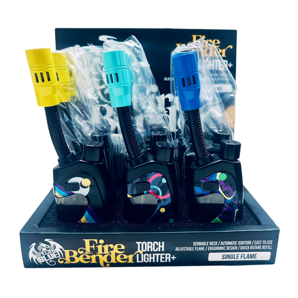 Special Blue Torch Display of 9 - Fire Bender