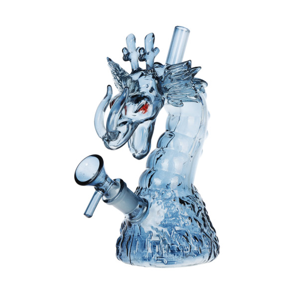 Seshgear Rising Dragon Water Pipe 6.7" / 14mm F - Smoke
