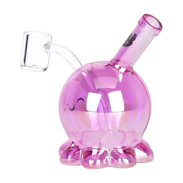 SeshGear Sweet Octopus Neon Glass Dab Rig - 3.75" / 10mm F / Colors Vary