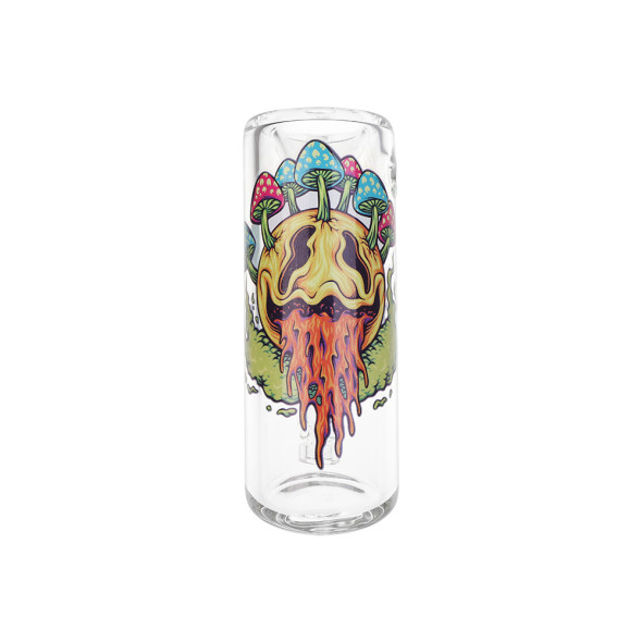 Pulsar Design Series Hammer Glass Bubbler - Shroom Face / 8"
