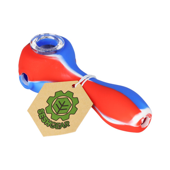 SeshGear Silicone Hand Pipe - 4.5" / Colors Vary