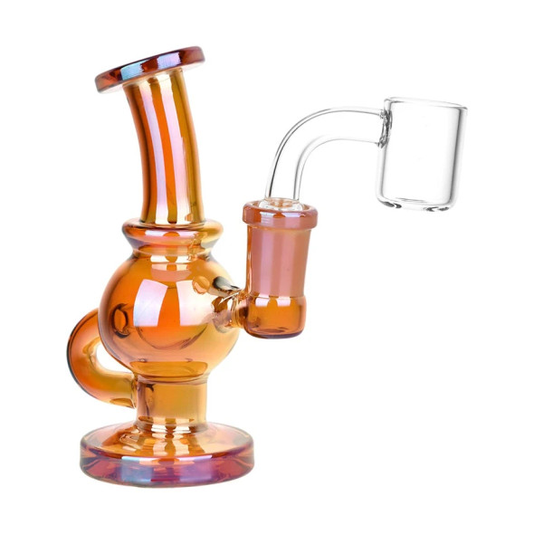Visible Spectrum Electroplated Glass Ball Rig - 4.75" / 14mm F / Colors Vary