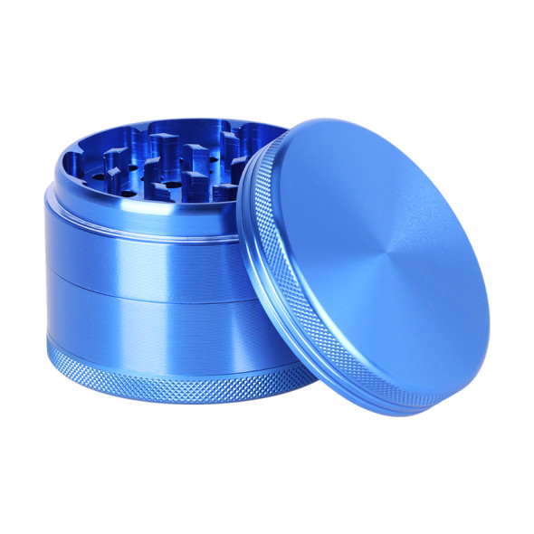 Blank Metal Grinder - 4pc / 2.5" / Blue
