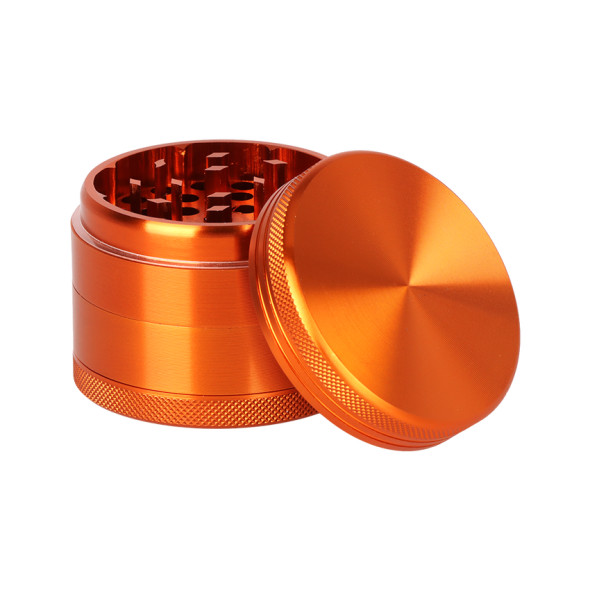 Blank Metal Grinder - 4pc / 2.2" / Orange