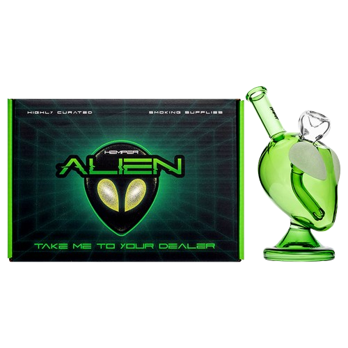 Hemper Alien Glass Water Pipe - 6.5" / 14mm F