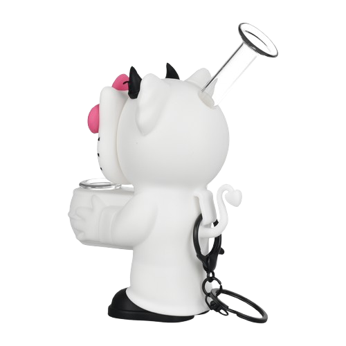 What Up, Cat? Silicone Water Pipe - 5.5" / Assorted Colors/2ct Bundle