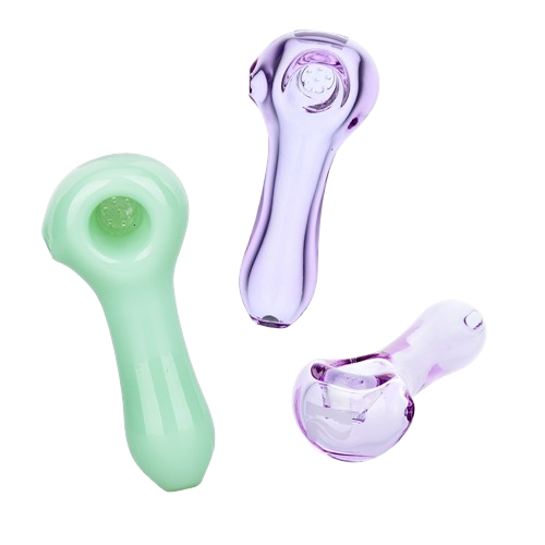 Pulsar Spoon Pipe Built-In Honeycomb Screen- 4"/Colors Vary