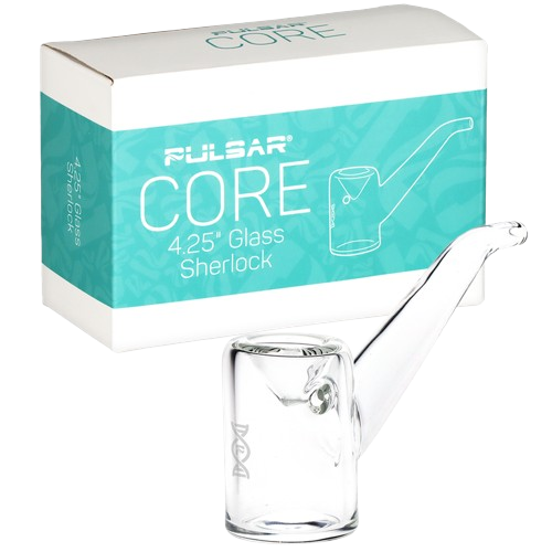 Pulsar CORE Sherlock Glass Hand Pipe - 4.25"